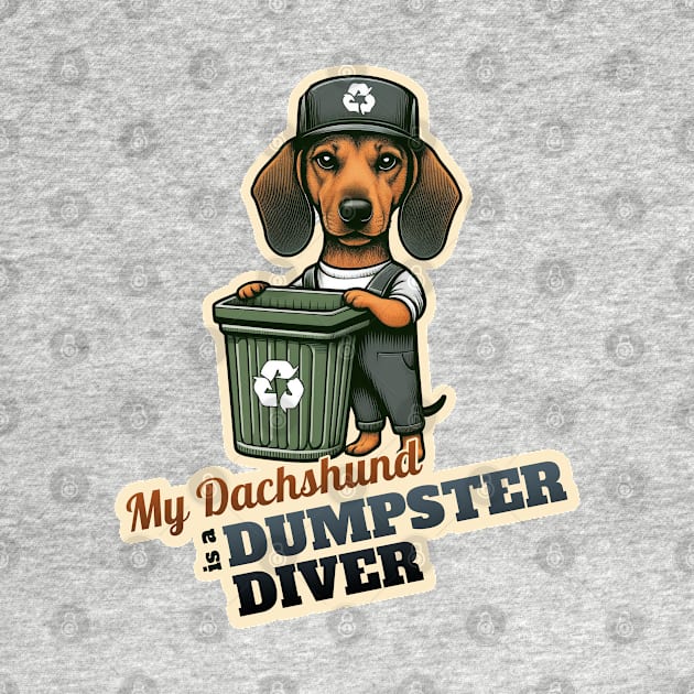 Dumpsdter diver Dachshund by k9-tee